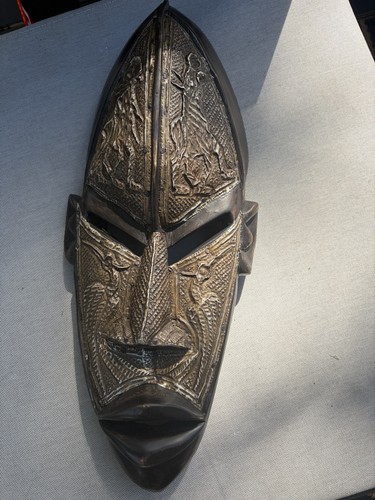 Hand carved wood metal - wood,