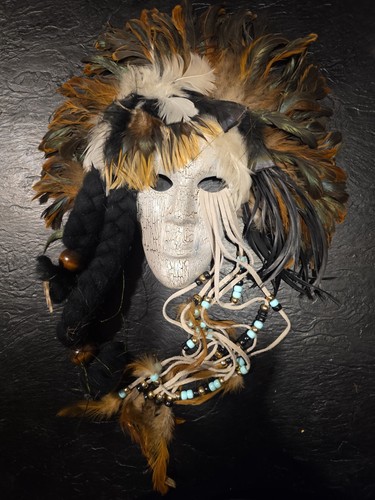 Native american mask made - native,